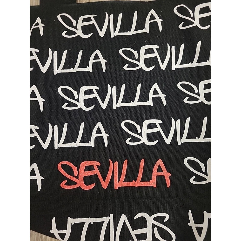 Robin Ruth Sevilla Tote Bag Zipper Closure Black Red Med - Picture 5 of 14